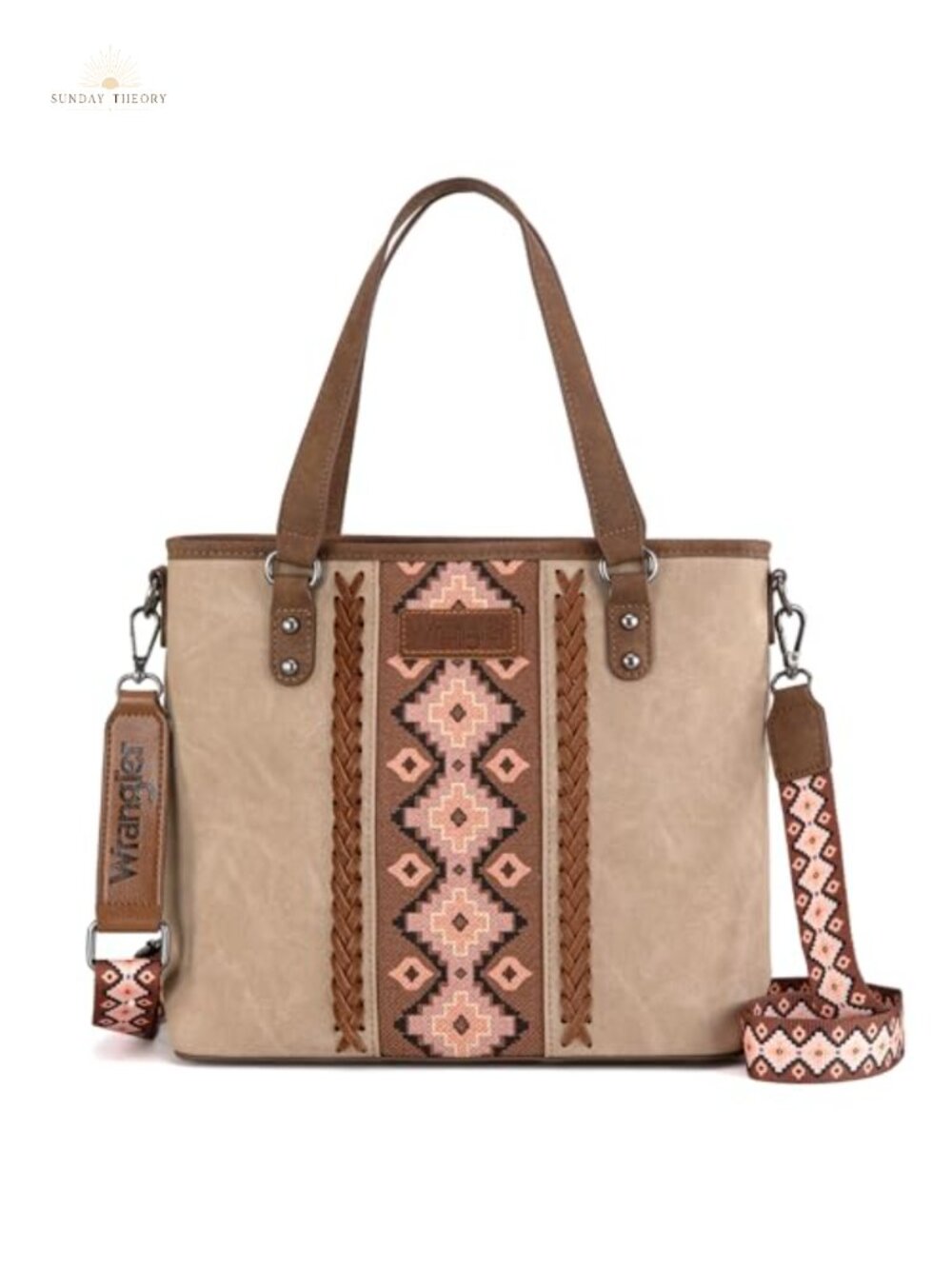 Aztec Print Tote Bag Satchel Crossbody Adjustable Strap Women Handbag